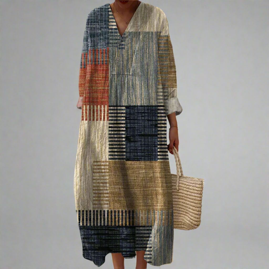 Women's Geometric Dress - Fashinoza