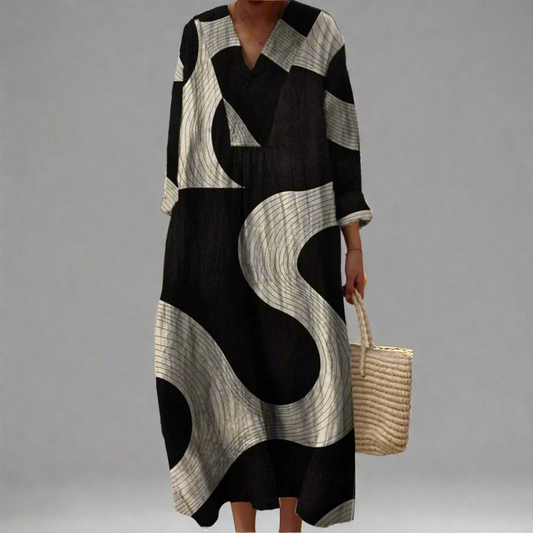 Karen Women's Geometric Dress - Fashinoza
