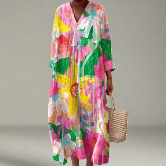 Elegant Women's Geometric Dress - Fashinoza