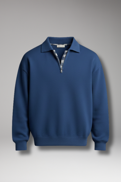 Men's V-Neck Long Sleeve Sweater - 
Fashinoza