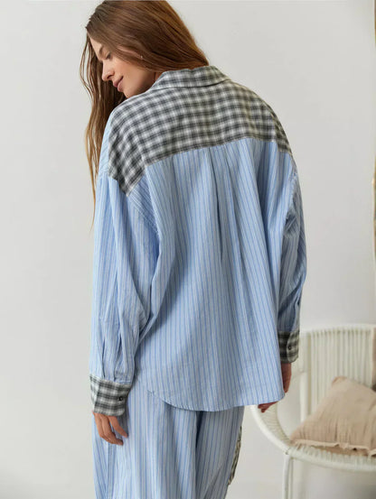 Amelia | Women Spring Plaid Two Piece Set
