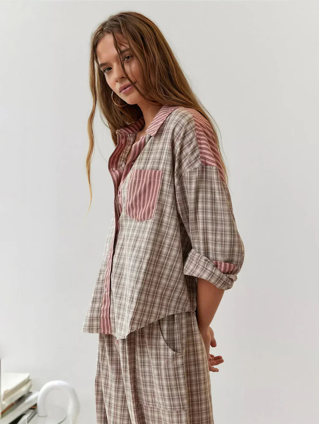 Amelia | Women Spring Plaid Two Piece Set