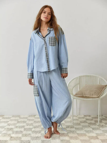 Amelia | Women Spring Plaid Two Piece Set