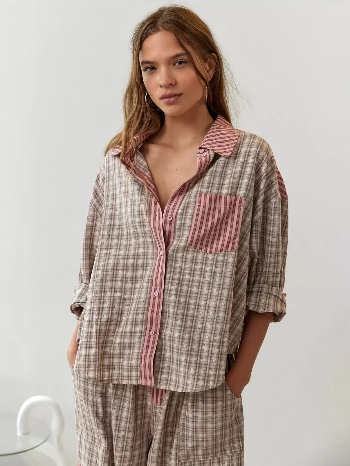 Amelia | Women Spring Plaid Two Piece Set