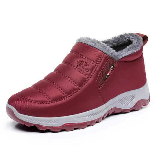 Women's Quilted Waterproof Winter Boots Slip-On Design - 
Fashinoza