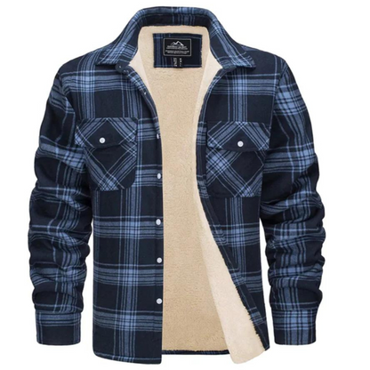 Leo | Men Spring Plaid Shirt Jacket