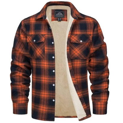Leo | Men Spring Plaid Shirt Jacket
