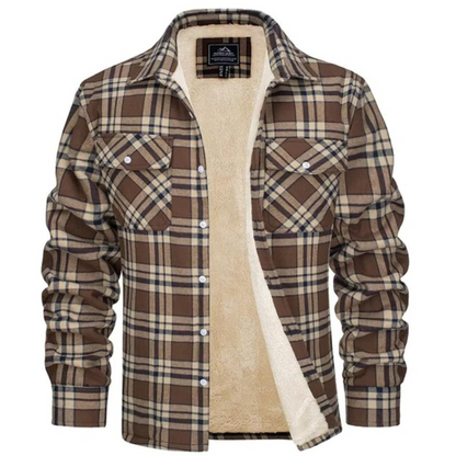 Leo | Men Spring Plaid Shirt Jacket