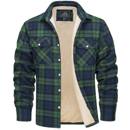 Leo | Men Spring Plaid Shirt Jacket