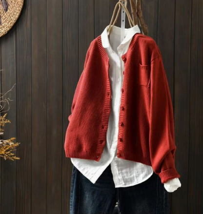 Women's Relaxed Cardigan - Fashinoza