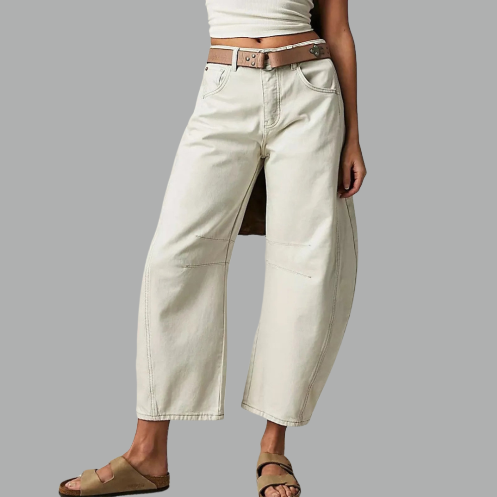 Women's High Waist Relaxed Fit Denim Jeans