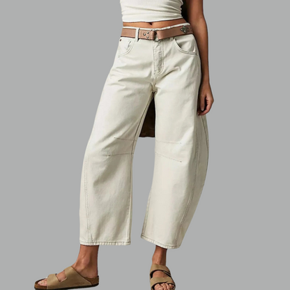 Women's High Waist Relaxed Fit Denim Jeans