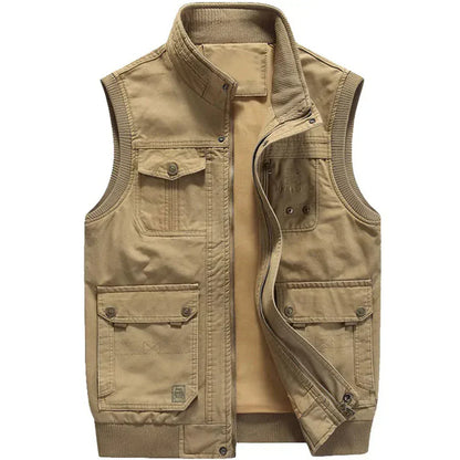 Men's Multi Pocket Vest - Fashinoza