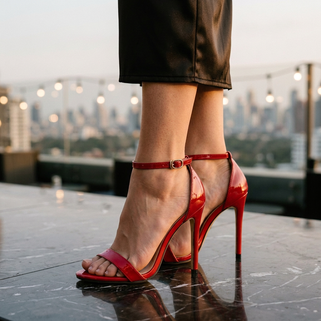 Women's High Heel Ankle Strap Sandals
