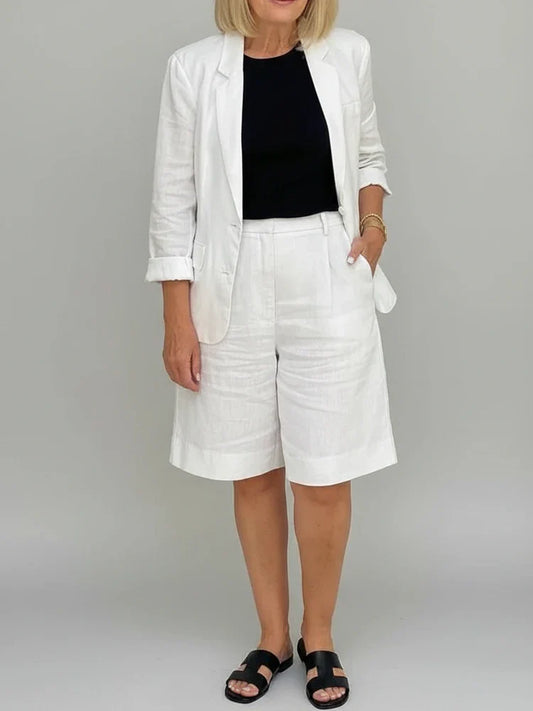 Women's Relaxed Fit Blazer Suit - Fashinoza