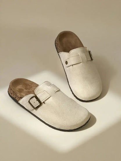 Women's Retro Flat Slippers Comfortable - 
Fashinoza