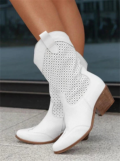 Women's Western Cowboy Boots Mid Calf