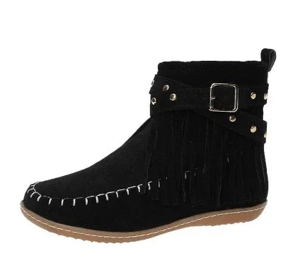 Women's Round Toe Winter Boots Comfortable - 
Fashinoza