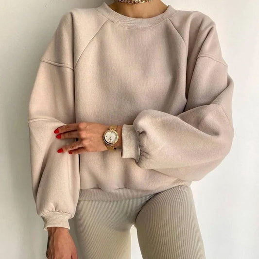 Women's Soft Knit Long Sleeve Sweater Casual - Fashinoza