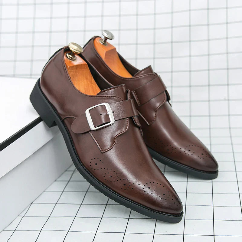 Men's Bucklor Genuine Leather Shoes