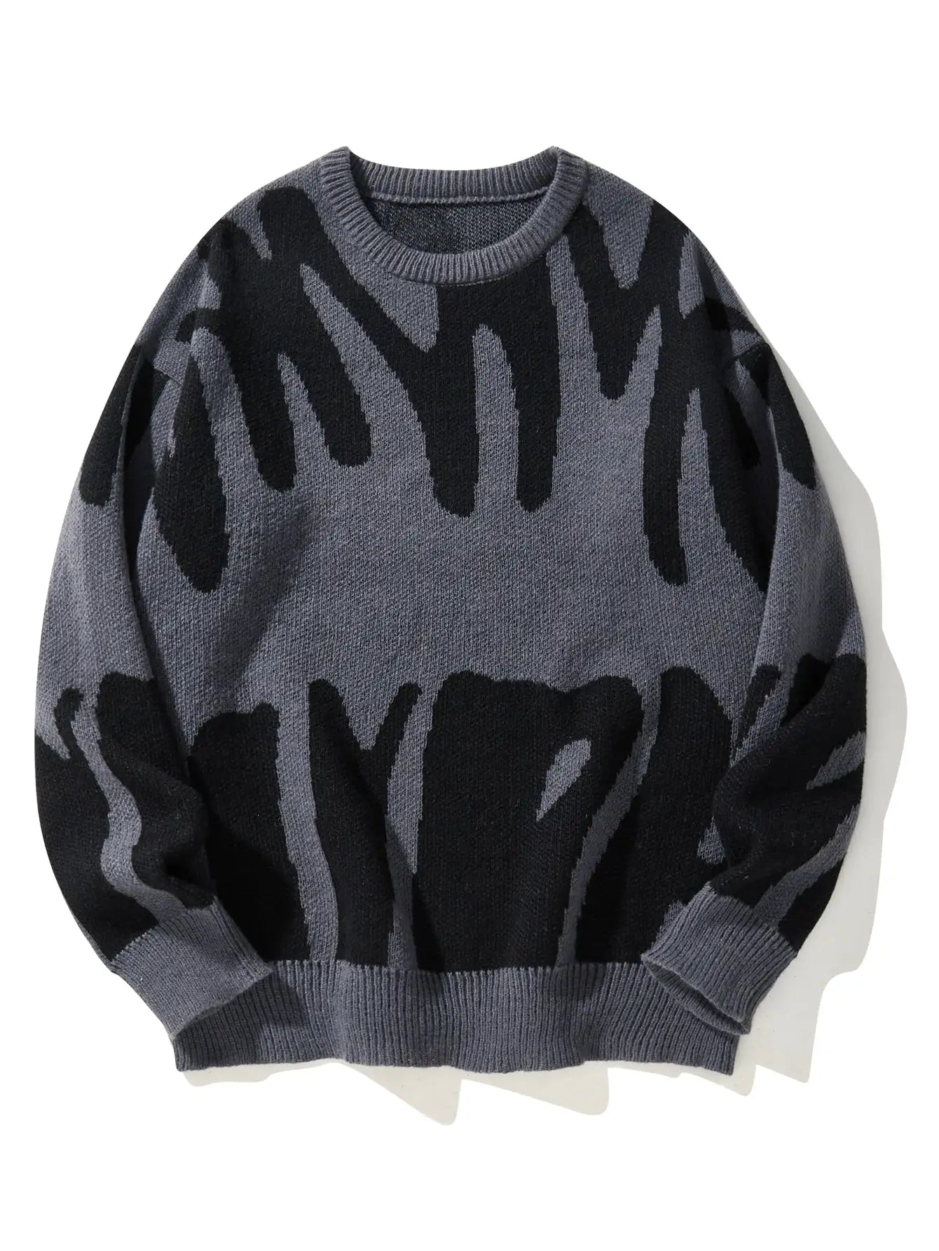 Abstract Pattern Knit Sweater