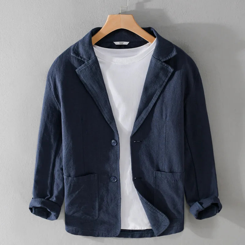 Linen Blazer Italian Meadow Style