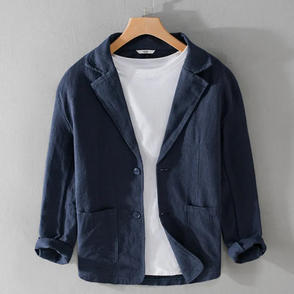 Linen Blazer Italian Meadow Style
