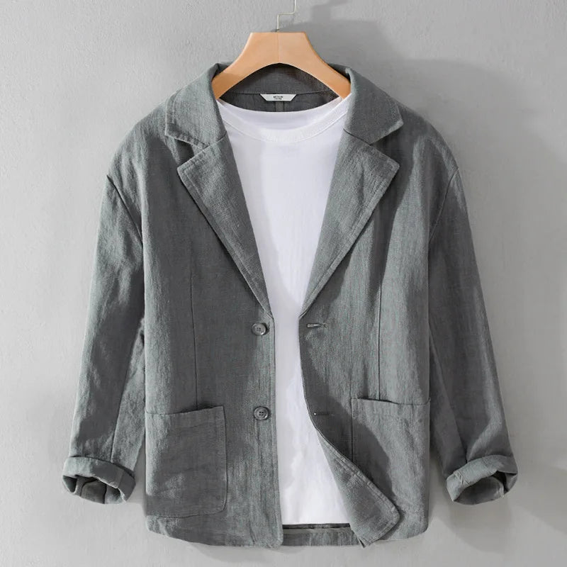 Linen Blazer Italian Meadow Style