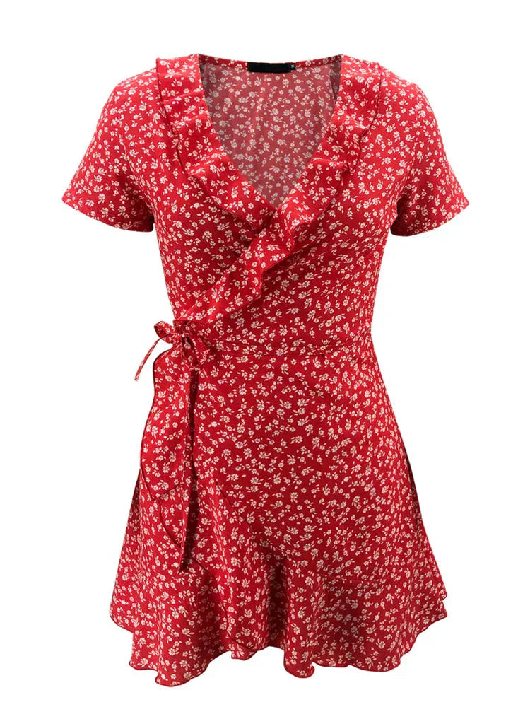 Chloe - Floral Wrap Dress