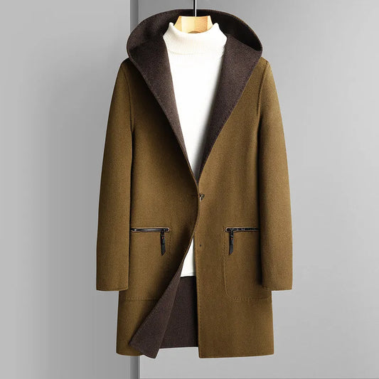 Wool Overcoat Italian Style - 
Fashinoza