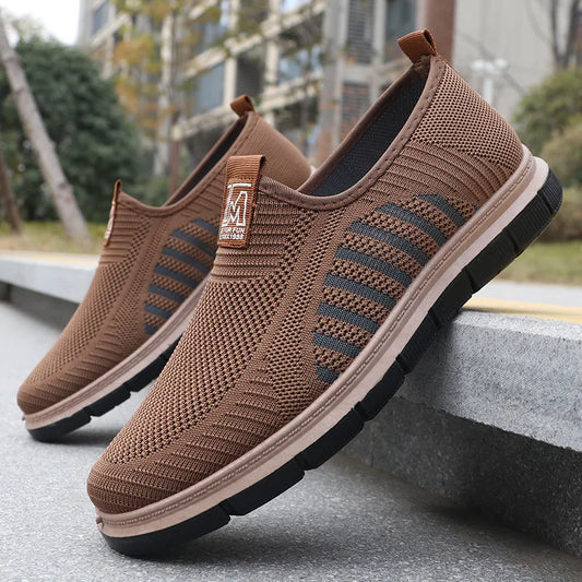 Men's Mesh Slip-On Sneakers Lightweight Breathable - Fashinoza