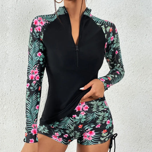 Women's Two-Piece Rashguard Swimsuit - 
Fashinoza