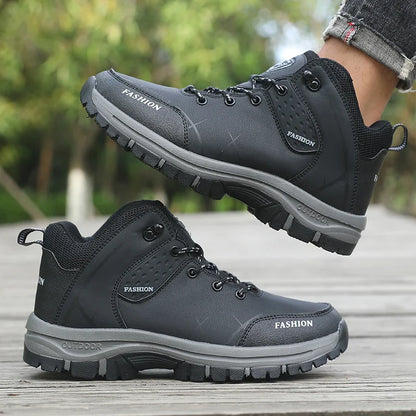 Men's Waterproof Orthopedic Hiking Boots Anti-Slip Outdoor Trekking Shoes