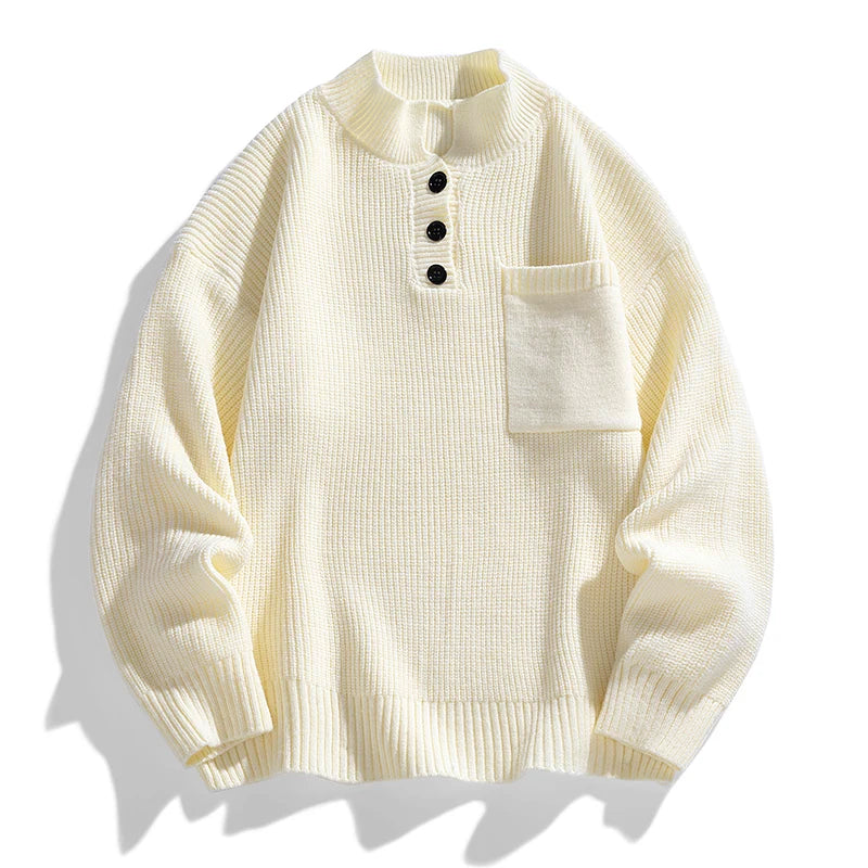Keith | Men’s Spring Buttoned Knit Pullover