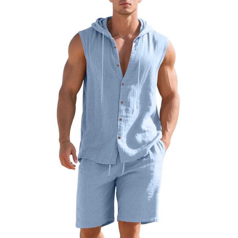 Hensen Women's Linen Match Set