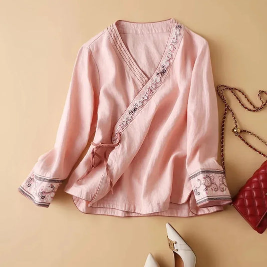 Women's Relaxed Fit Blouse Lightweight - Fashinoza