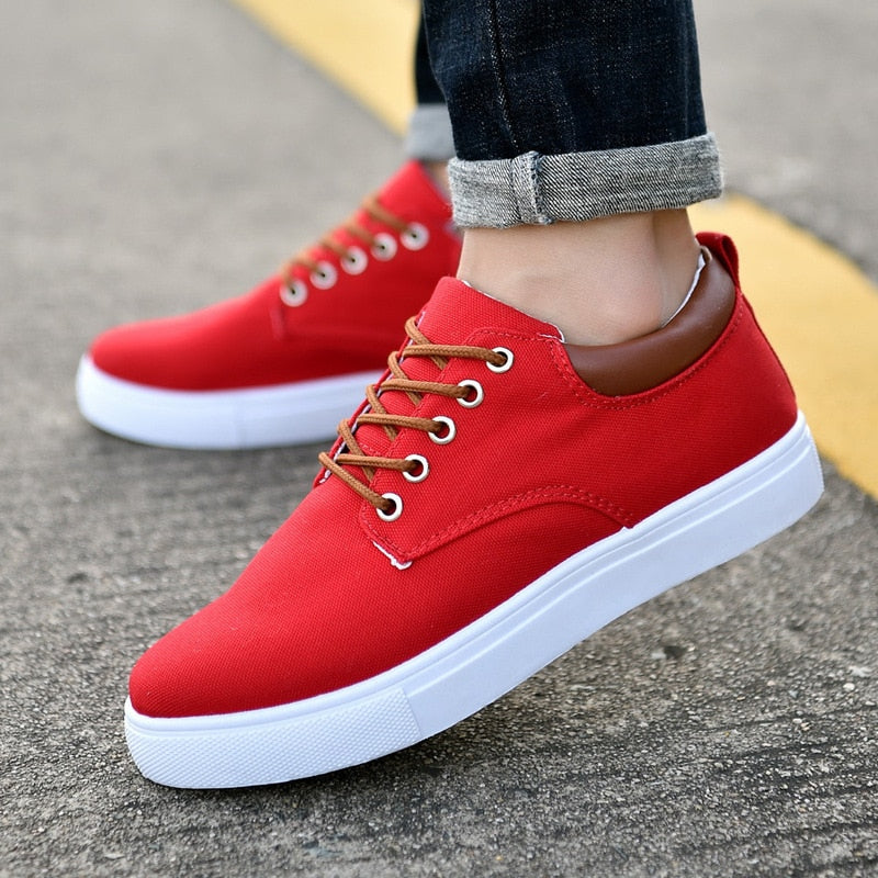 Men’s Two-Tone Lace-Up Sneakers