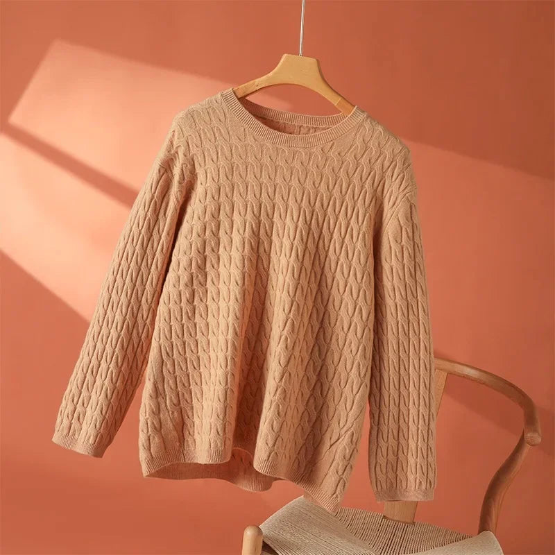 Women's Textured Long Sleeve Sweater
