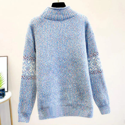Women's Snowflake Knit Sweater