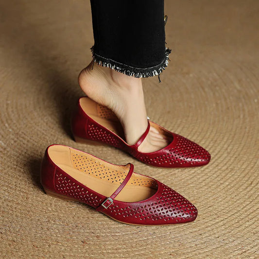 Kyla Genuine Leather Flats