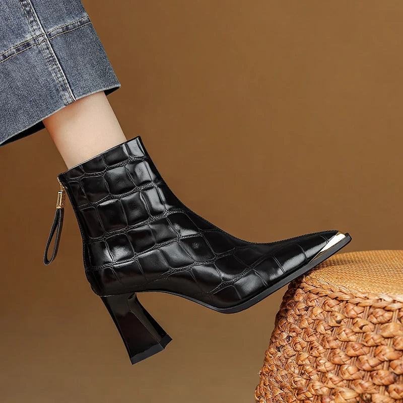 Nysa Genuine Leather Boots