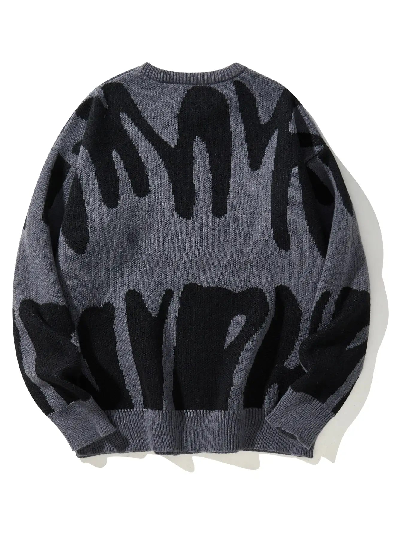 Abstract Pattern Knit Sweater