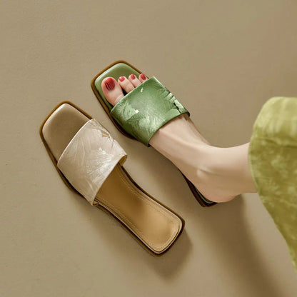 Women's Floral Sandals Square Toe - 
Fashinoza
