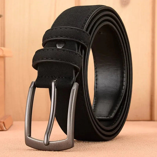 Men's Adjustable Leather Belt Everyday Comfort - 
Fashinoza