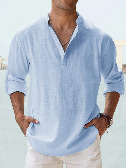 Men's Casual Shirt Relaxed Fit Breathable - 
Fashinoza