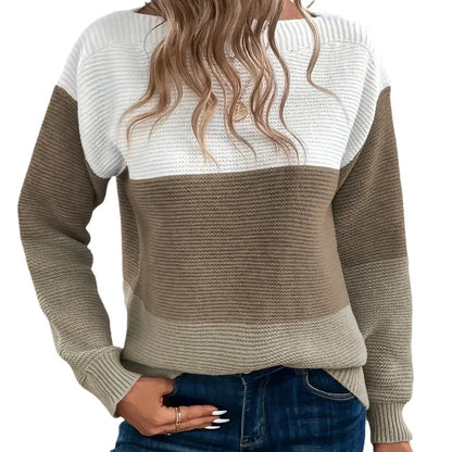 Brianna | Women Spring Colorblock Casual Sweater