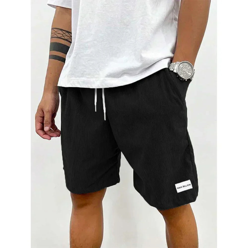 Relaxed Drawstring Cord Shorts