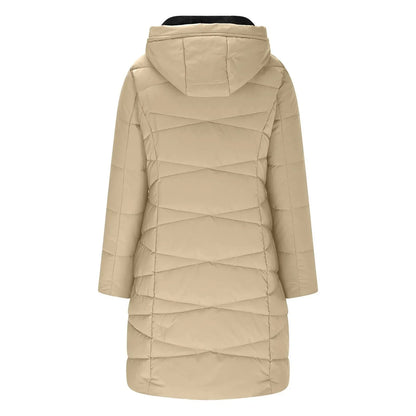 Women's Quilted Hooded Coat Long
