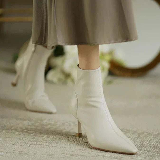 Women's Pointed Toe Ankle Boots Heel Style