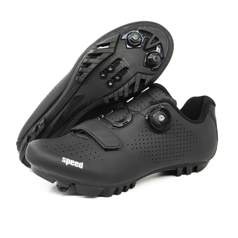 Unisex Mountain Bike Cycling Shoes Self-Locking Breathable Road Bicycle Flat Sneakers